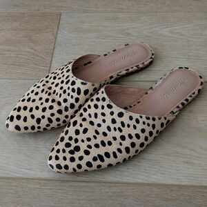 Madewell Remi Mule in Dotted Calf Hair